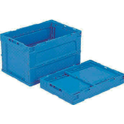 サンコー 折りたたみコンテナー 554300 オリコンP51B 青