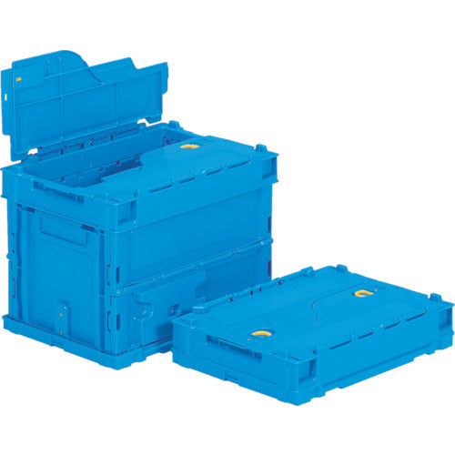 サンコー フタ一体型折りたたみコンテナー 555780 サンクレットオリコンP19B