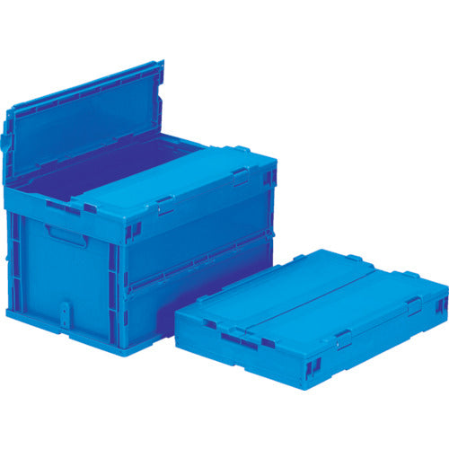 サンコー フタ一体型折りたたみコンテナー 558900 サンクレットオリコンP50B-SL ブルー