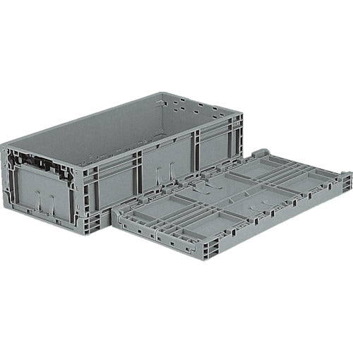 サンコー TP規格折りたたみコンテナー 556610 TPO-362 34.6L ライトグレー