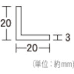 光 アングル型スポンジ 緑 3×20×20×450mm