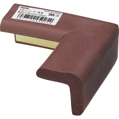 光 スポンジコーナー用 茶30×30mm