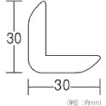 光 アングル型スポンジ 緑 8×30×30X450mm