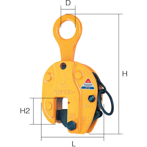 スーパー タテ吊クランプ(ロックハンドル式)
