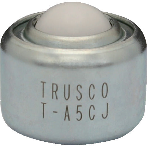 TRUSCO ボールキャスター プレス成型品上向用 樹脂製ボール