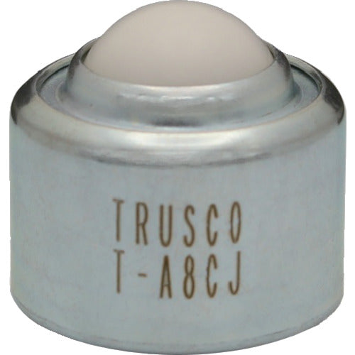 TRUSCO ボールキャスター プレス成型品上向用 樹脂製ボール