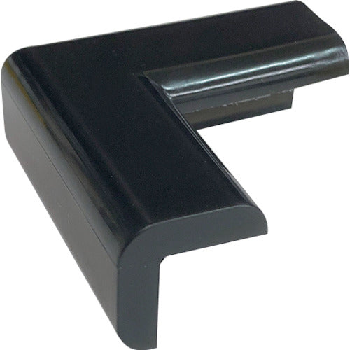 TRUSCO 屋外用安心クッションコーナー 極細 1本入り ブラック