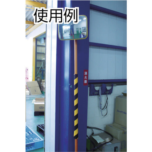 TRUSCO 安心クッション 丸型27mmX900mm トラ柄 黄/黒