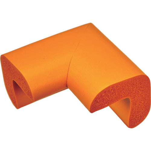 TRUSCO 安心クッション コーナー用 油面接着 細 1個入 イエロー