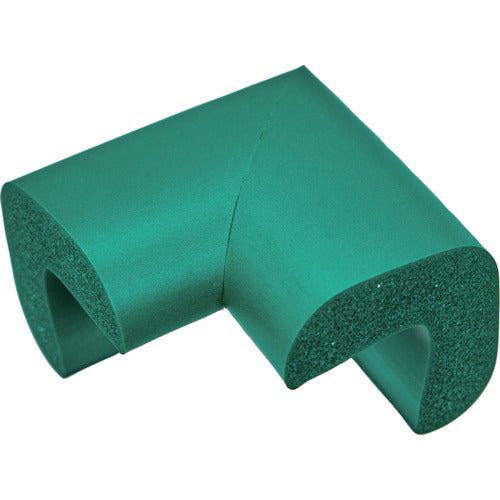 TRUSCO 安心クッション コーナー用 油面接着 細 1個入 グリーン