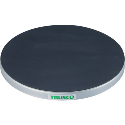 TRUSCO 回転台 100Kg型 Φ400 ゴムマット張り天板