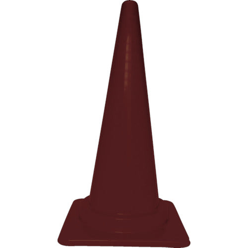 TRUSCO 安全コーン 幅380mmX高さ700mm ブラウン