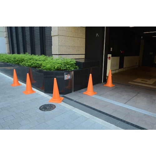 TRUSCO 安全コーン 幅380mmX高さ700mm インターナショナルオレン