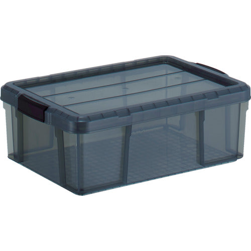 TRUSCO クリアライトボックス 24L 黒半透明