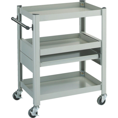 TRUSCO コンビネーションワゴン 643X427XH880 スライド棚付