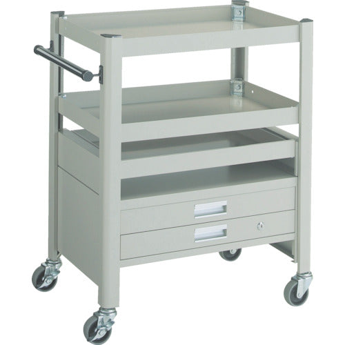 TRUSCO コンビネーションワゴン 643X427XH880 スライド棚付