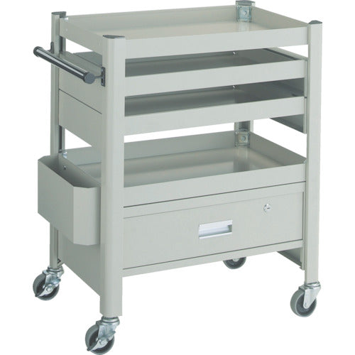 TRUSCO コンビネーションワゴン 643X427XH880 スライド棚付