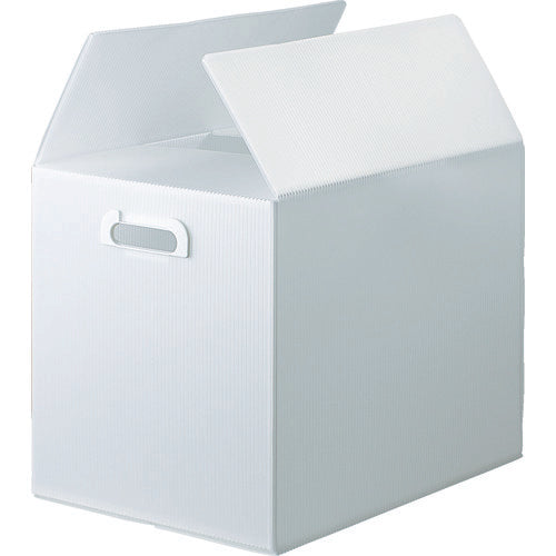 TRUSCO ダンボールプラスチックケース 5枚セット A3サイズ 取っ手穴あき 半透明