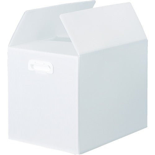 TRUSCO ダンボールプラスチックケース 5枚セット A3サイズ 取っ手穴なし 半透明