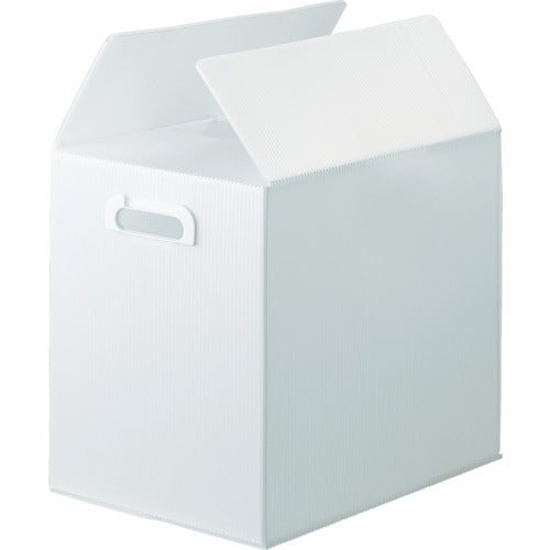 TRUSCO ダンボールプラスチックケース 5枚セット B4サイズ 取っ手穴あき 半透明