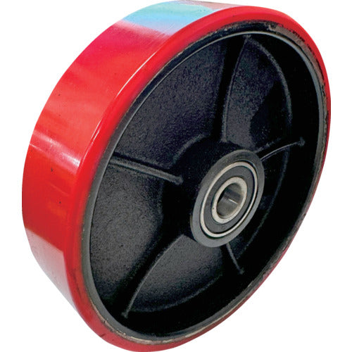 TRUSCO TDT250用ステアリングホイールアッセンブリーφ200×50 ウレタンキャスター