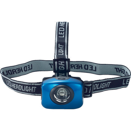 TRUSCO アルミ強力LEDヘッドライト(ブルー)