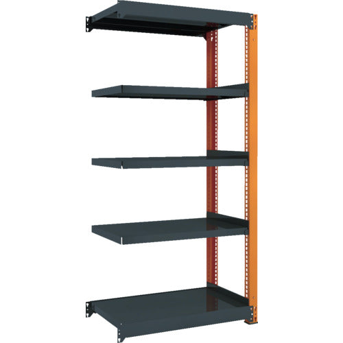 TRUSCO TM3型中量棚 900X571X1800 5段 連結 黒