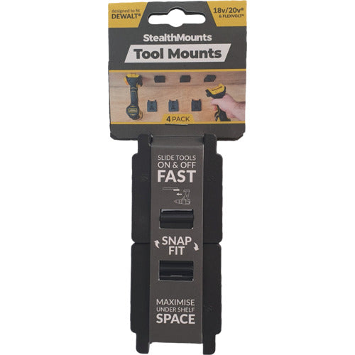 ステルスマウント ツールマウントデウォルトXR用ステルスマウント(4個入り)ブラック