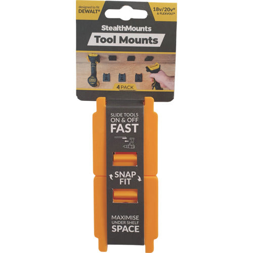 ステルスマウント ツールマウントデウォルトXR用ステルスマウント(4個入り)イエロー