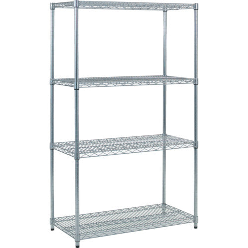 TRUSCO スチール製メッシュラック W1205XD457XH1533 4段
