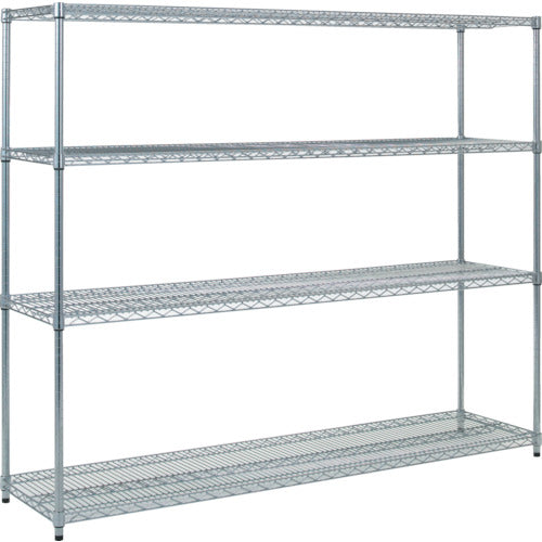 TRUSCO スチール製メッシュラック W1824XD457XH1533 4段