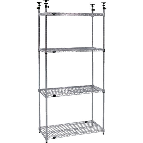 TRUSCO スチール製メッシュテンションラック W905XD305XH1978-2478 4段