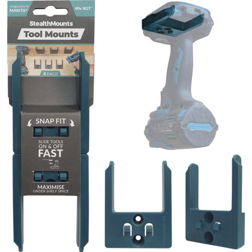 ステルスマウント ツールマウントマキタ40VMAX(4個入り)ブルー