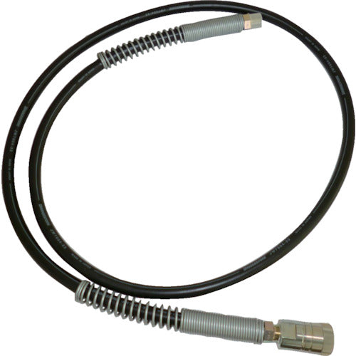 TRUSCO 油圧ゴムホース2M R3/8カップリング付