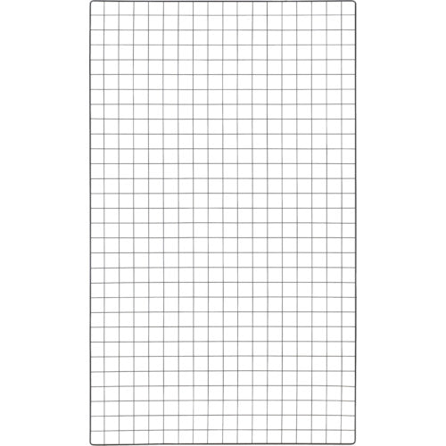 TRUSCO 棚用ディスプレイネット 金具付 900X1500 黒