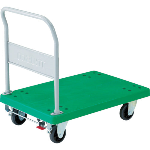 TRUSCO 樹脂台車 グランカート 固定 900×605 ストッパー付