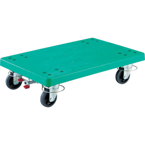 TRUSCO 樹脂製運搬車 グランカート 自在2輪・固定2輪リングストッパー付