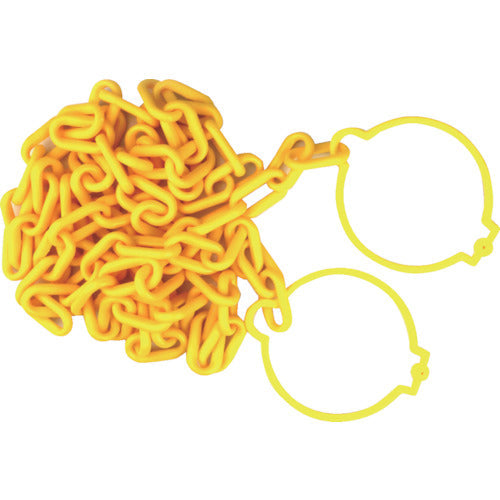 TRUSCO プラチェーン(コーンリング付) 黄 6MMX3M