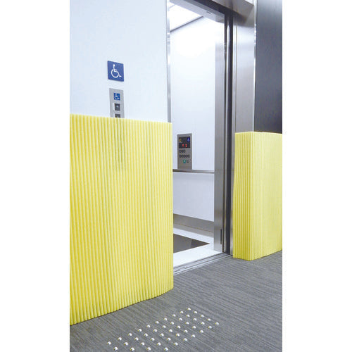 TRUSCO ポリエチレンジャバラマット 幅900 高さ600 イエロー