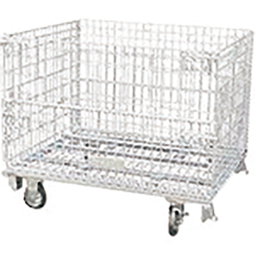 サンキン メッシュパレット【コイルタイプ】800×500×570mm キャスター付