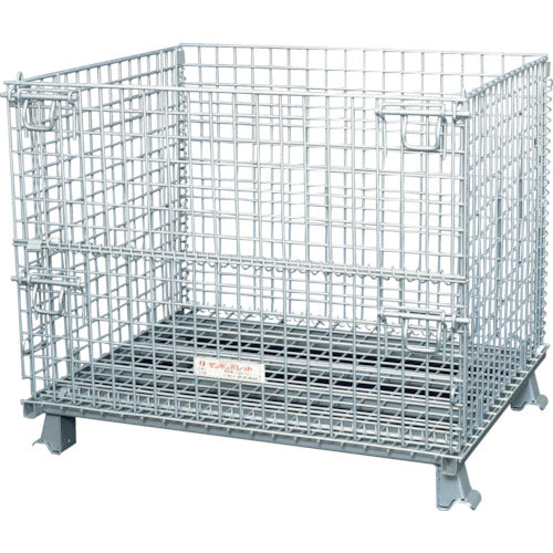 サンキン メッシュパレット【 コイルタイプ 】1200×1000×900mm 2000kg