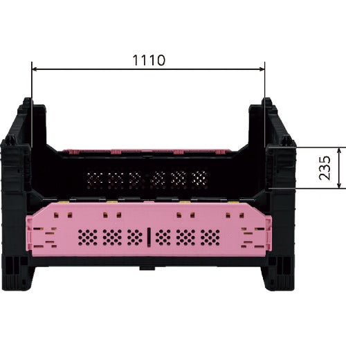 サンコー 大型部品用通い箱 261400 コンパレッター#600ブラック
