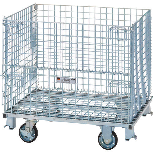 TRUSCO ネットパレットキャスター付 800x1000x955mm 700kg