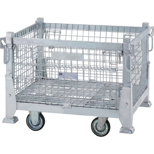 TRUSCO 吊りネットパレット車輪付 800x1000x773mm 700kg