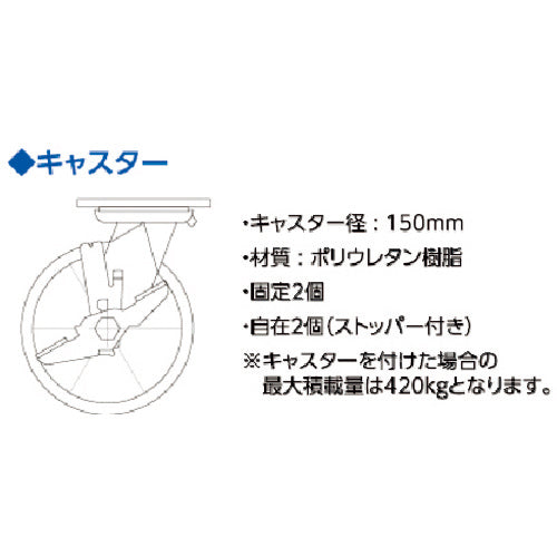 大洋 TML用自在式キャスター【自在タイプ】