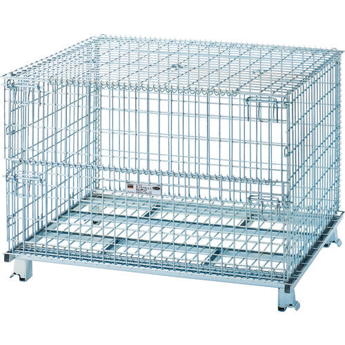 TRUSCO ネットパレット 1200x1000x890mm 1000kg 2枚フタ付