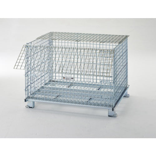 TRUSCO ネットパレット 1200x1000x900mm 2000kg 2枚フタ付