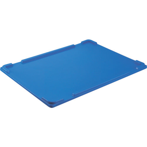 TRUSCO 折りたたみコンテナ用フタ TP規格 ダークブルー