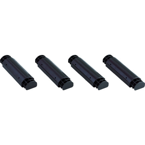 TRUSCO プラ棚用 脚のみ4本セット 高さ250mm用 黒