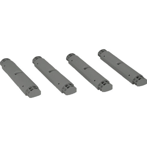 TRUSCO プラ棚用 脚のみ4本セット 高さ372mm用 アーセナルグレー